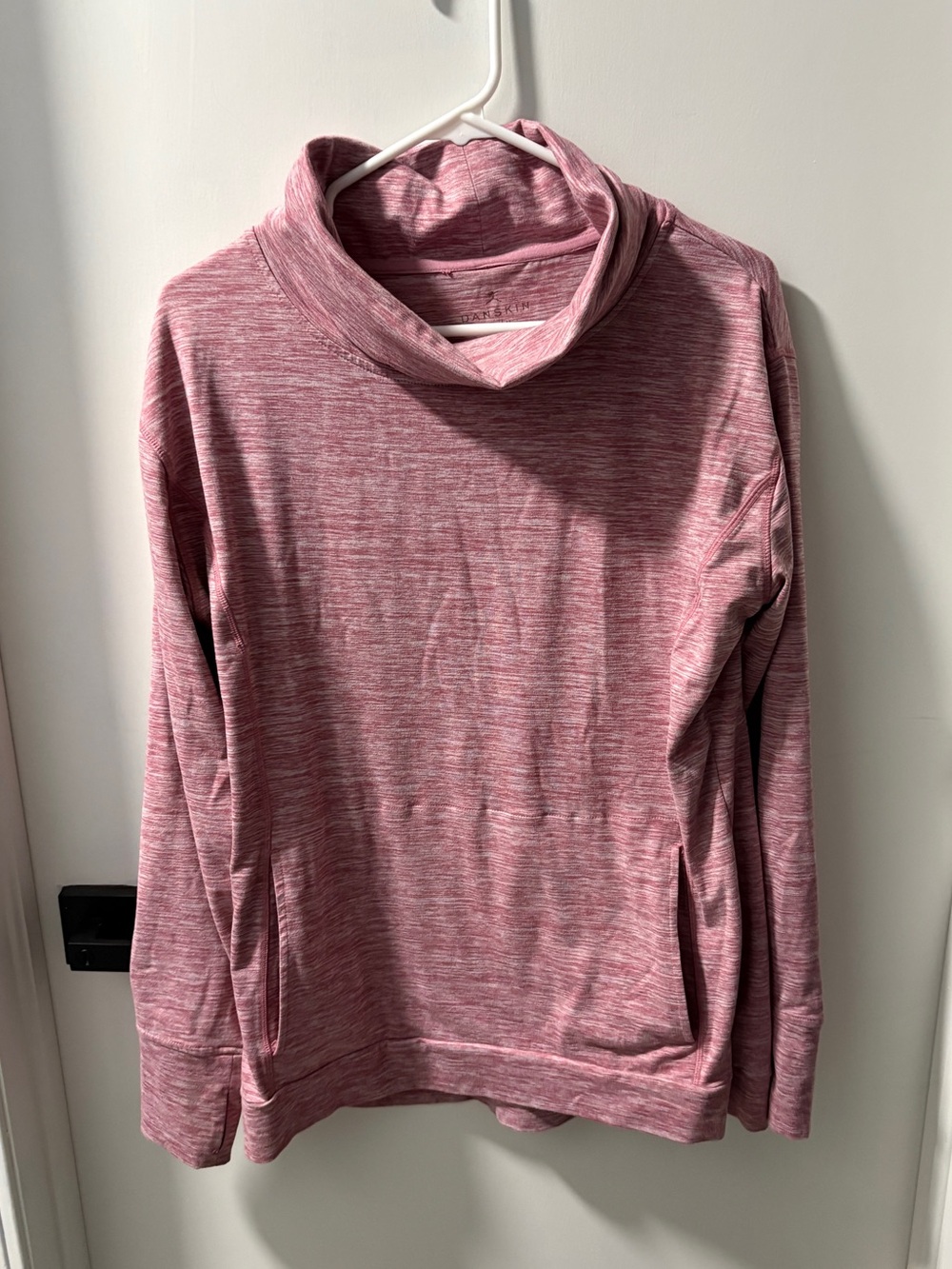 Danskin Marled Rose Cowl Neck Sweater